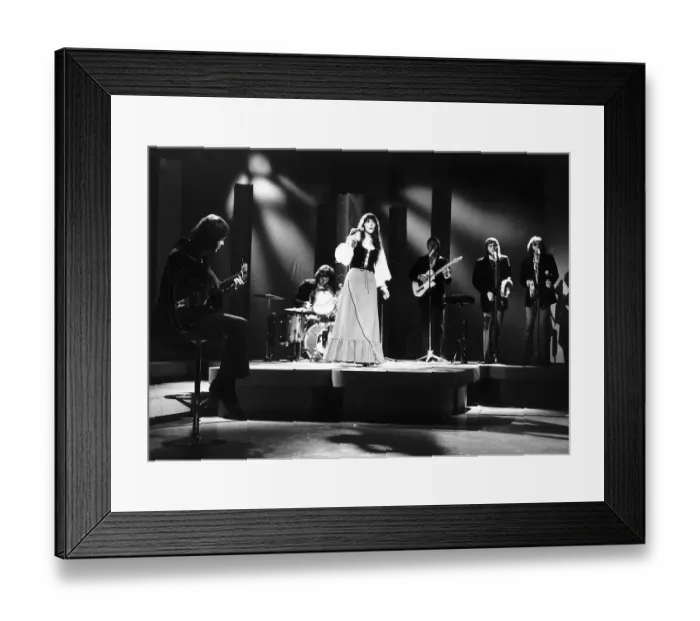 Framed Print : The Carpenters singing for a show on BBC TV, they are topping the charts with the song Framed Print : The Carpenters singing for a show on BBC TV, they are topping the charts with the song