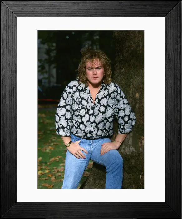 Framed Print : Jason Bonham member Led Zeppelin pop group 1989 singer