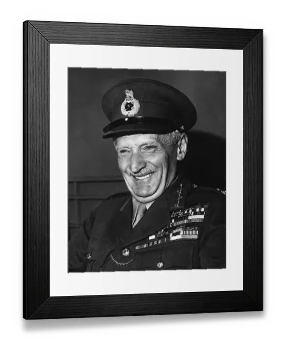 Framed Print : Field Marshall Montgomery of Alemein WW2 second world war general of the Desert Rats in Framed Print : Field Marshall Montgomery of Alemein WW2 second world war general of the Desert Rats in