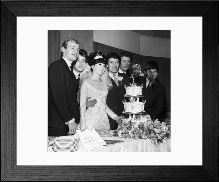 Framed Print : The Hollies wedding 1964