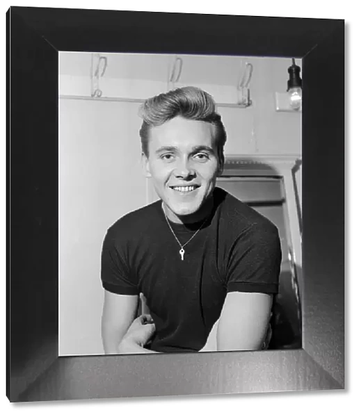 Singer Billy Fury at Idols on parade show at the Hippodrome, Manchester