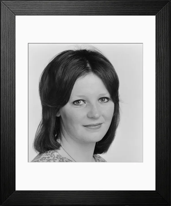 Framed Print : Delia Smith, Cookery Expert, 23rd January 1971. Local Caption Writer
