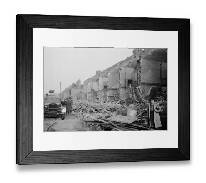 Framed Print : V2 Rocket incident at Farrant Avenue, Lordship Lane, Wood Green Framed Print : V2 Rocket incident at Farrant Avenue, Lordship Lane, Wood Green
