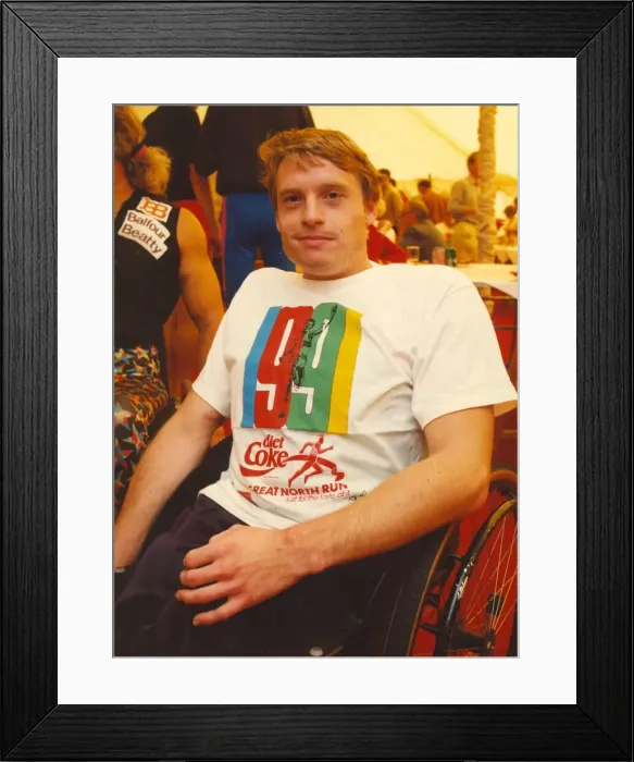 Framed Print : The Great North Run 15 September 1991 - David Holding - winner of the wheelchair race Framed Print : The Great North Run 15 September 1991 - David Holding - winner of the wheelchair race