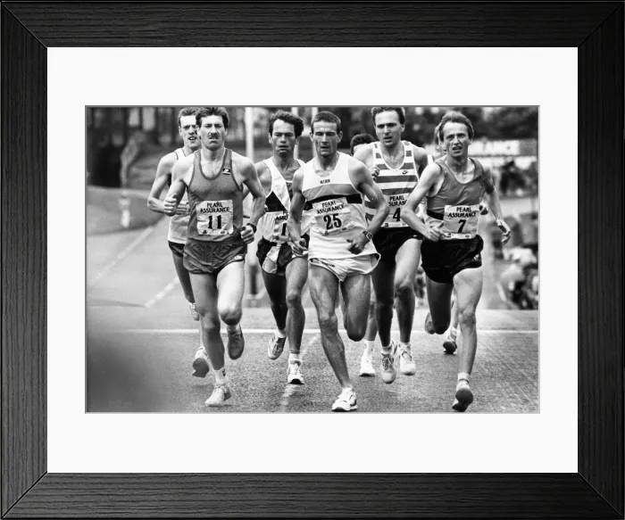 Framed Print : The Great North Run 24 July 1988 - Winner of the mens race John Treacy (no7 Framed Print : The Great North Run 24 July 1988 - Winner of the mens race John Treacy (no7