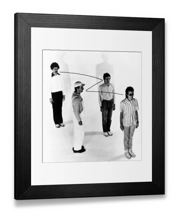Framed Print : Pop Group Fischer Z December 1979 Framed Print : Pop Group Fischer Z December 1979