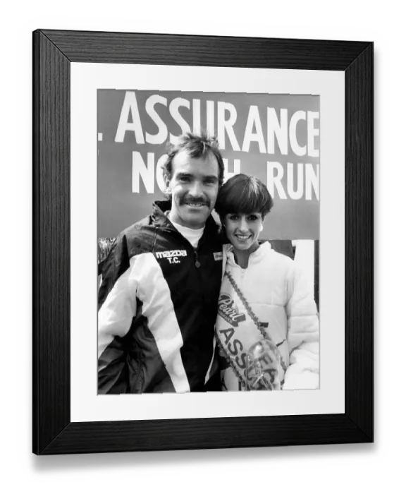 Framed Print : Great North Run, 21 June, 1987 - The winners of the mens and ladies races