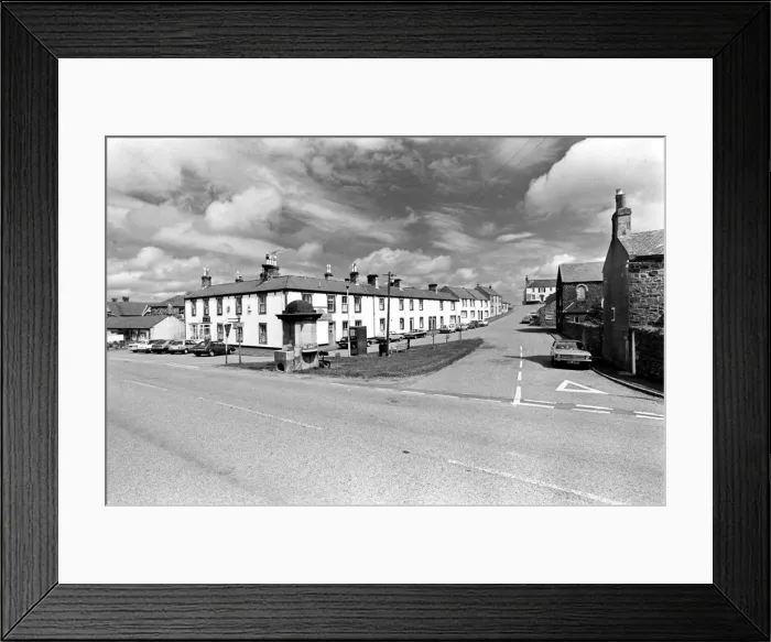 Framed Print : A wide-angle shot looking into Embleton village, taken 5th November 1988 Framed Print : A wide-angle shot looking into Embleton village, taken 5th November 1988