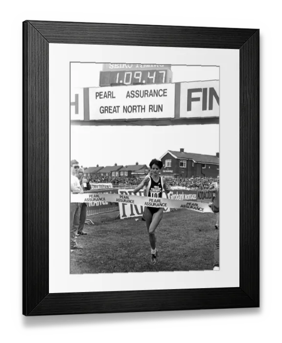 Framed Print : Great North Run, 21 June, 1987 - Winner of the ladies race Australian Lisa Martin Framed Print : Great North Run, 21 June, 1987 - Winner of the ladies race Australian Lisa Martin