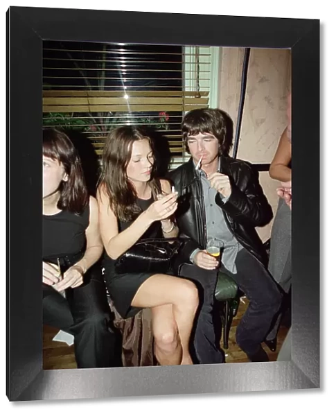 Noel Gallagher Singer September 1998 Oasis band member talking to supermodel Kate