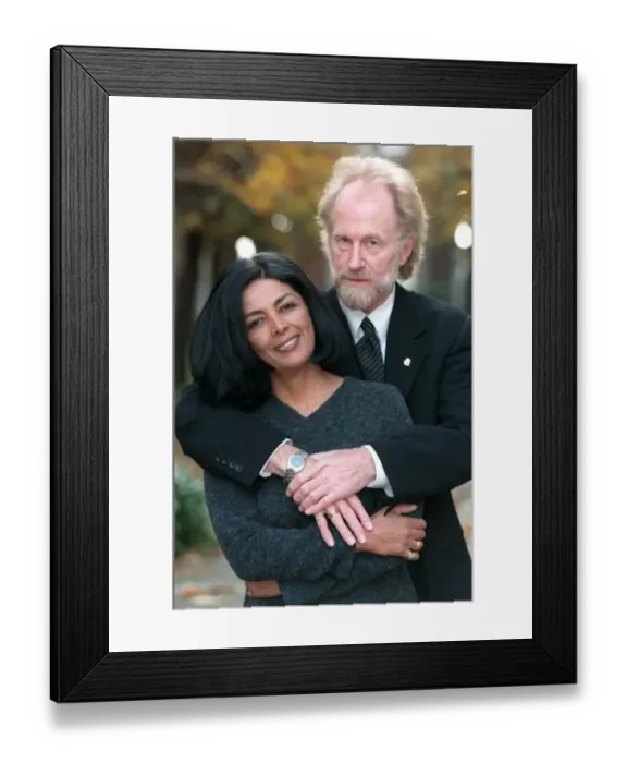 Framed Print : Andrew Loog Oldham former Rolling Stones Manager with wife Esther Farfan November 1998 Framed Print : Andrew Loog Oldham former Rolling Stones Manager with wife Esther Farfan November 1998