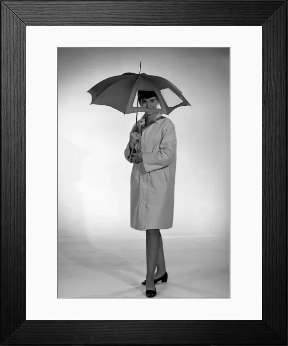 Framed Print : Reveille Fashion Feature Reveille Model Ann Cave seen here modelling the port hole Framed Print : Reveille Fashion Feature Reveille Model Ann Cave seen here modelling the port hole