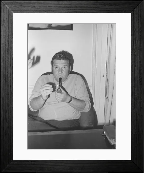 Framed Print : Allen Klein head of Apple Organisation in his office at Apple Headquarters in Saville Row Framed Print : Allen Klein head of Apple Organisation in his office at Apple Headquarters in Saville Row