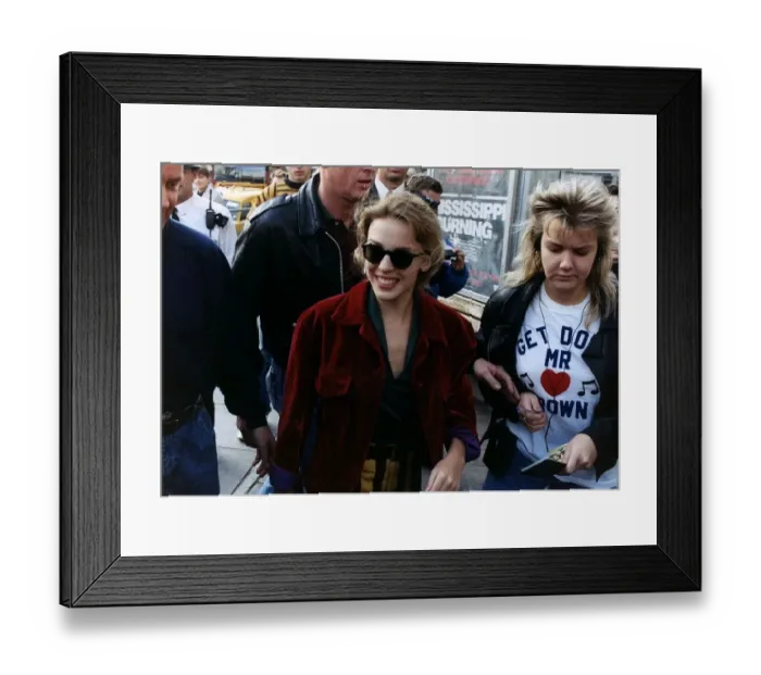 Framed Print : Australian pop singer Kylie Minogue arrives at London