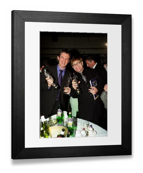 Framed Print : Elton John Singer June 1998 At the Ivor Novello Awards at the Grosvenor House Park Lane