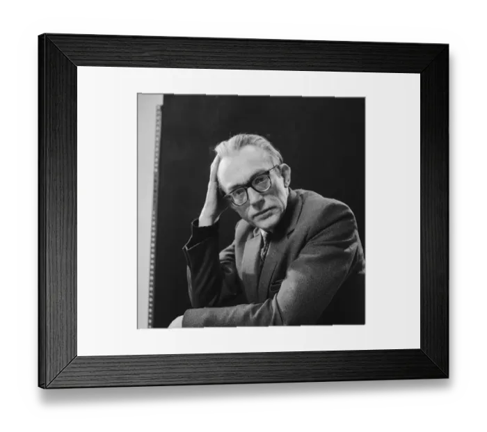 Framed Print : Michael Foot MP Ebbw Vale in Monmouthshire, photographed 30th May 1963