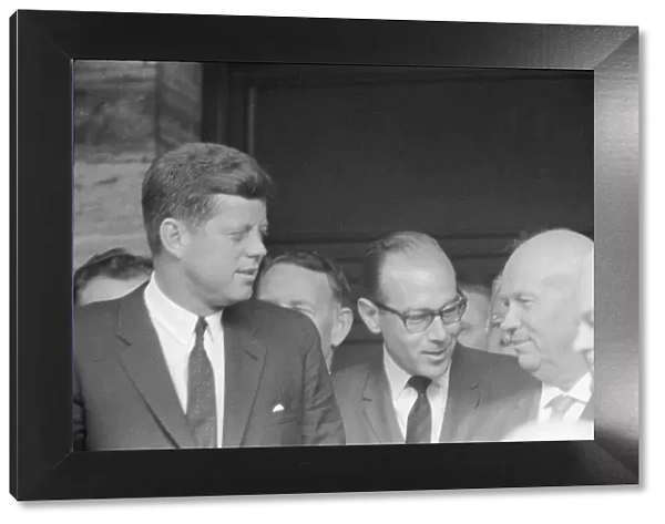 President Kennedy seen here with the Secretary of the Soviet Communist Party Nikita