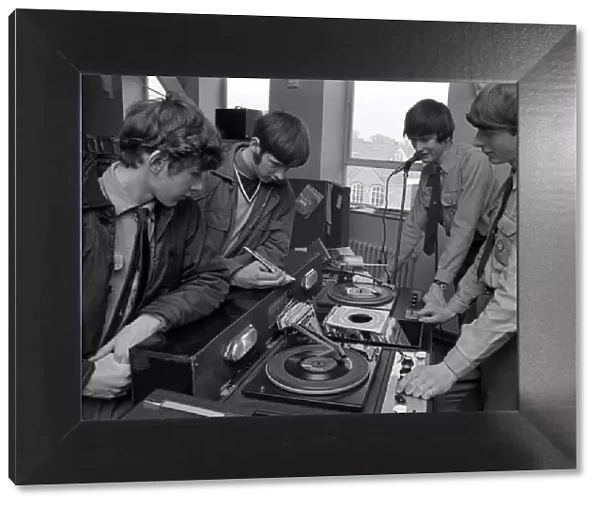 Showing their skills with a record turntable was among the displays put on by Venture