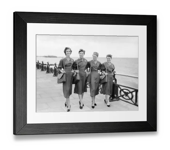 Framed Print : Carol Bednar, Diana Segal, Judy Dunlop and Dian Miller the Bighton Promettes