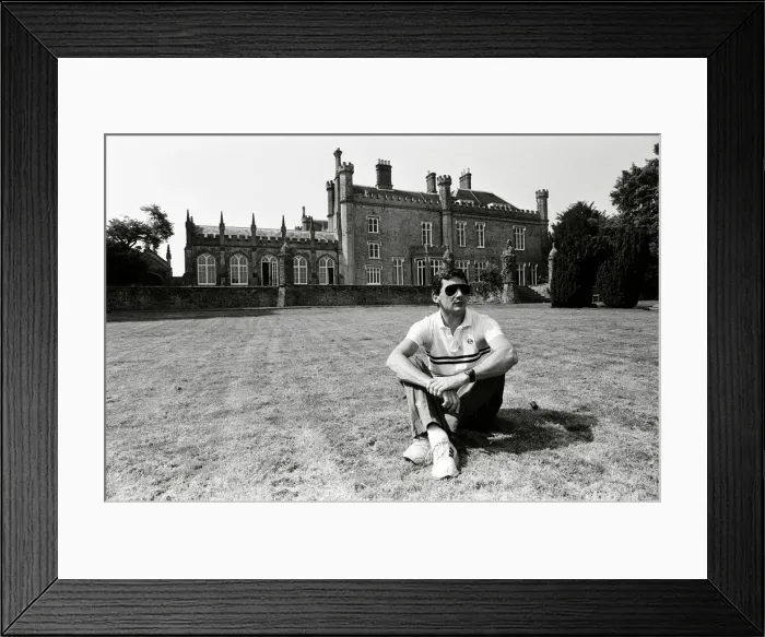 Framed Print : Racing driver Ayrton Senna at the Lotus Racing H. Q, Norfolk. 4th July 1985 Framed Print : Racing driver Ayrton Senna at the Lotus Racing H. Q, Norfolk. 4th July 1985