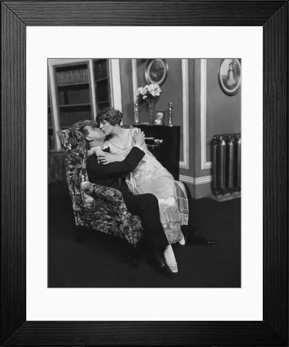 Framed Print : Scene from the play Be Careful Baby. 3 May 1918