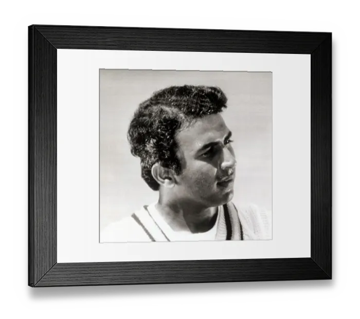 Framed Print : Sunil Gavaskar Indian Cricketer - cira July 1982 Framed Print : Sunil Gavaskar Indian Cricketer - cira July 1982