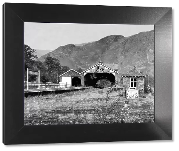 Lake District - The derelict Coniston Railway Station 22 October 1965