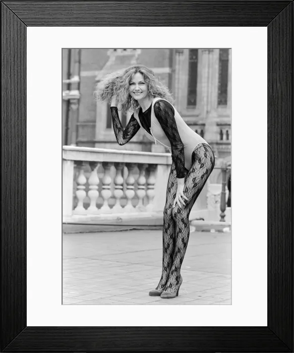 Framed Print : Owner of the Pineapple Dance Studios Debbie Moore, modelling one of her own leotard Framed Print : Owner of the Pineapple Dance Studios Debbie Moore, modelling one of her own leotard