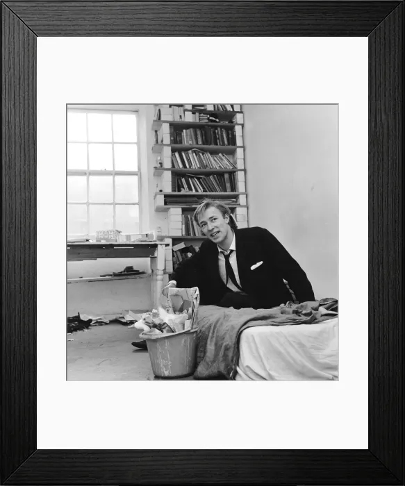 Framed Print : English pop singer Mike Sarne photgraphed at his home in London. 10th February 1963 Framed Print : English pop singer Mike Sarne photgraphed at his home in London. 10th February 1963