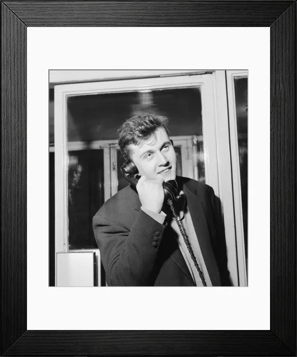 Framed Print : British rock and roll singer Terry Dene made his farewell public appearance in Jack Framed Print : British rock and roll singer Terry Dene made his farewell public appearance in Jack