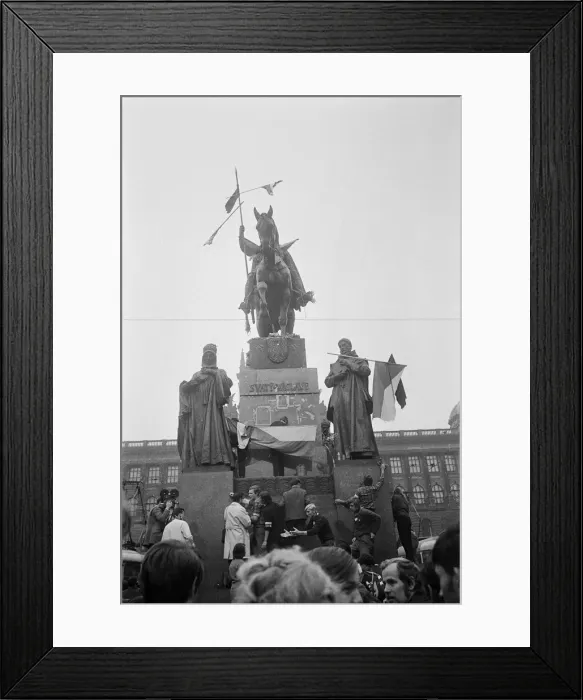 Framed Print : Prague, Czechoslovakia. The Prague Spring, a period of political liberalization in Framed Print : Prague, Czechoslovakia. The Prague Spring, a period of political liberalization in