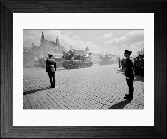 Framed Print : May Day Parade in Red Square, Moscow. 9th May 1967