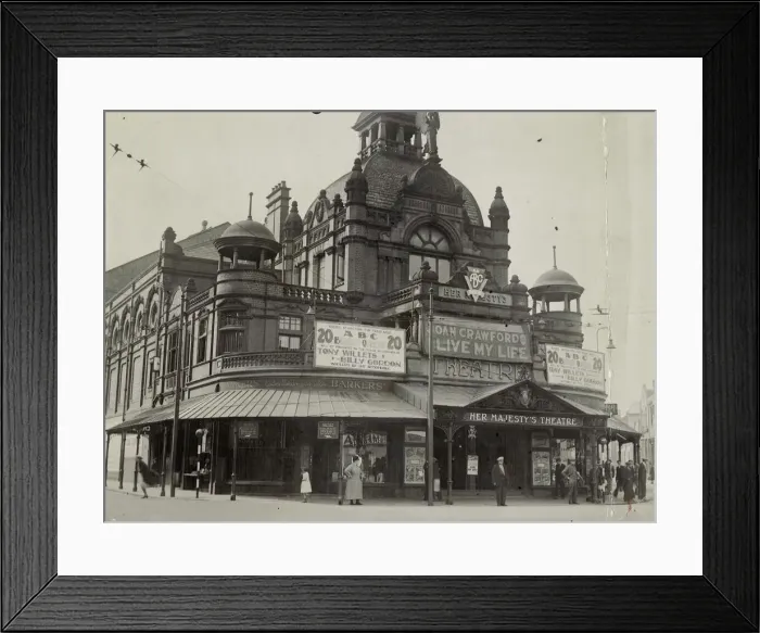 Framed Print : Her Majestys Theatre, Walsall. 19-05-1936 Framed Print : Her Majestys Theatre, Walsall. 19-05-1936