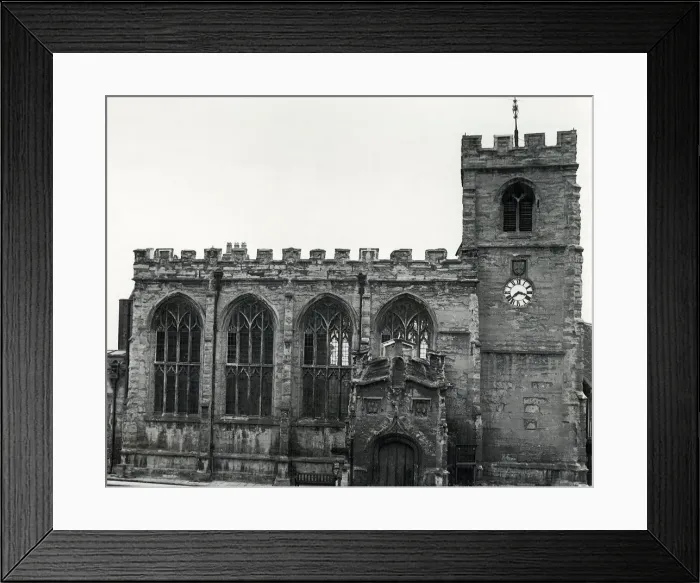 Framed Print : A view of the Guild Chapel, Statford-upon-Avon, which is in the course of restoration
