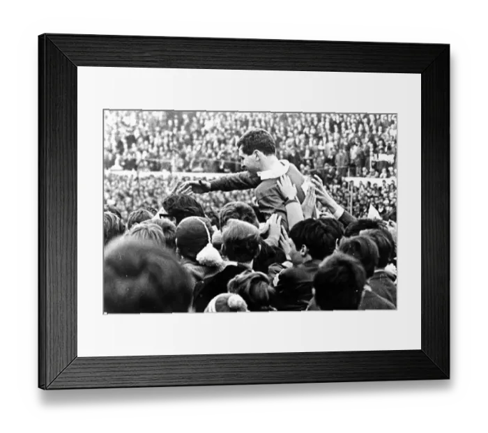 Framed Print : Rugby - Wales V England - Cardiff Arms Park - Wales full back Keith Jarrett is carried Framed Print : Rugby - Wales V England - Cardiff Arms Park - Wales full back Keith Jarrett is carried