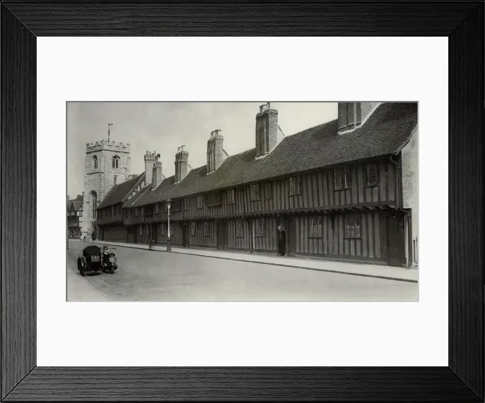 Framed Print : King Edward VI Grammar School, Stratford-upon-Avon. undated Framed Print : King Edward VI Grammar School, Stratford-upon-Avon. undated