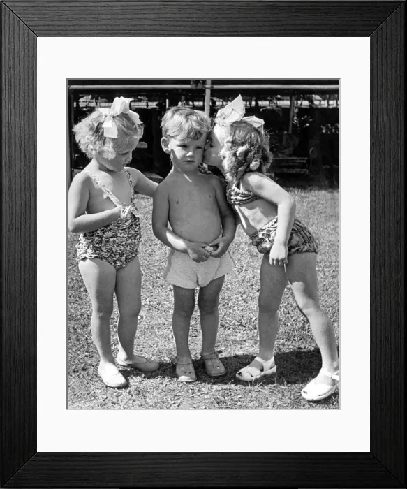 Framed Print : Winners in the Water Babies competition at the East Grinstead Carnival at Brooklands Park