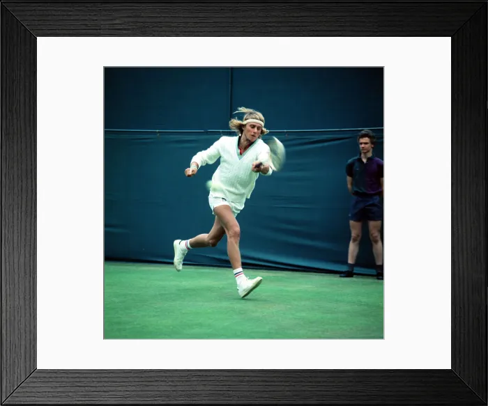 Framed Print : Bjorn Borg at Wimbledon 1975. Local Caption watscan - 19 / 04 / 2010 Framed Print : Bjorn Borg at Wimbledon 1975. Local Caption watscan - 19 / 04 / 2010