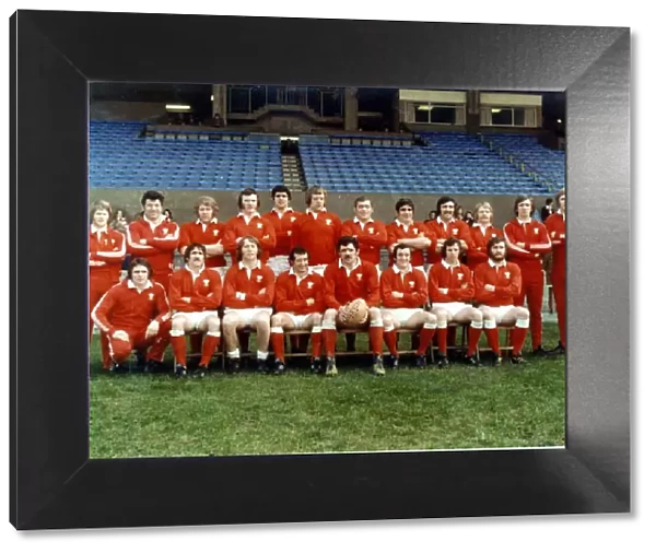 Sport - Rugby - Wales - 1976 - Back Row - Left to Right - John Bevan, Mike Knill