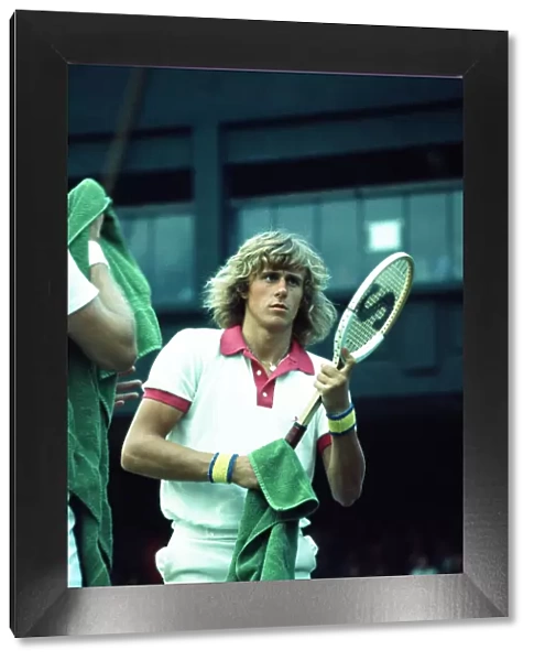 Bjorn Borg and Ove Bengtson at Wimbledon 1974. Local Caption watscan