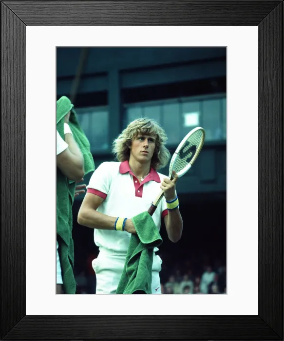 Framed Print : Bjorn Borg and Ove Bengtson at Wimbledon 1974. Local Caption watscan Framed Print : Bjorn Borg and Ove Bengtson at Wimbledon 1974. Local Caption watscan