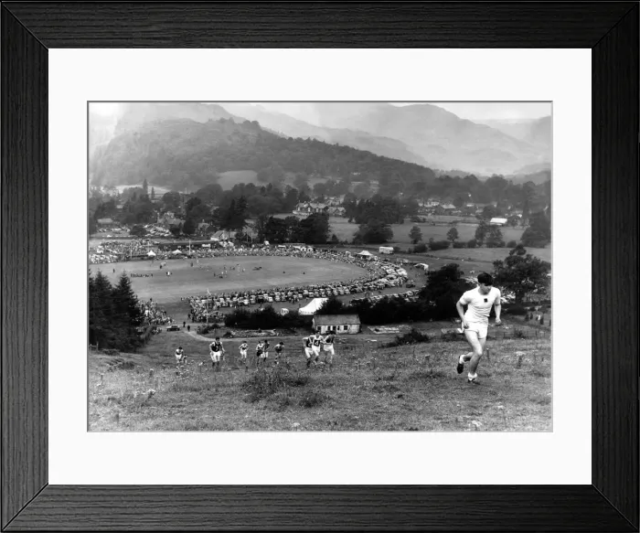Framed Print : Lake District - Grasmere Sports, the tradional Lakeland gathering which was attended by Framed Print : Lake District - Grasmere Sports, the tradional Lakeland gathering which was attended by