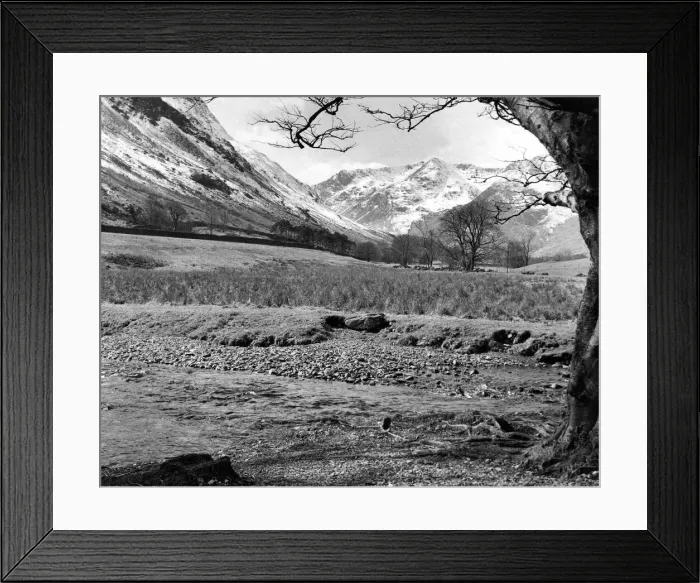 Framed Print : Lake District - Patterdale with Helvellyn in the background 4 April 1969 Framed Print : Lake District - Patterdale with Helvellyn in the background 4 April 1969