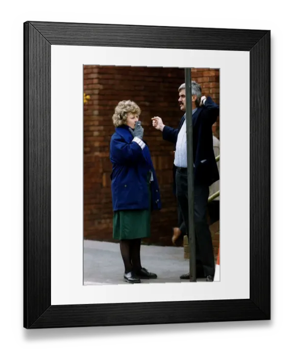 Framed Print : Brenda Fricker actress stars in Casualty TV drama A©Mirrorpix