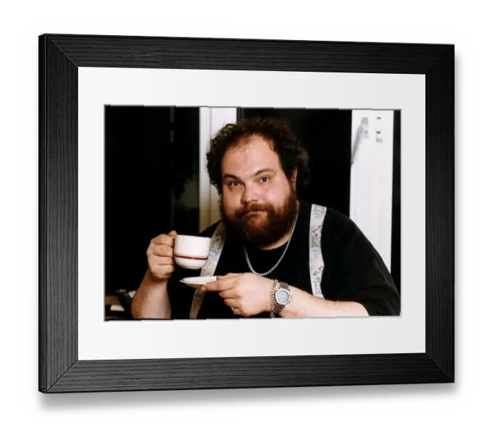 Framed Print : Mike McShane Comedian and Actor who starred in film Robin Hood - drinking Framed Print : Mike McShane Comedian and Actor who starred in film Robin Hood - drinking