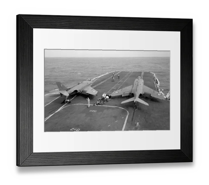 Framed Print : Royal Navy Aircraft Carrier HMS Victorious August 1959 2 Fleet Air Arm Supermarine