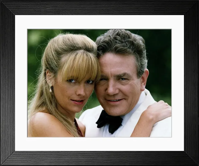Framed Print : Albert Finney actor with screen lover in the production of The Green Man Framed Print : Albert Finney actor with screen lover in the production of The Green Man