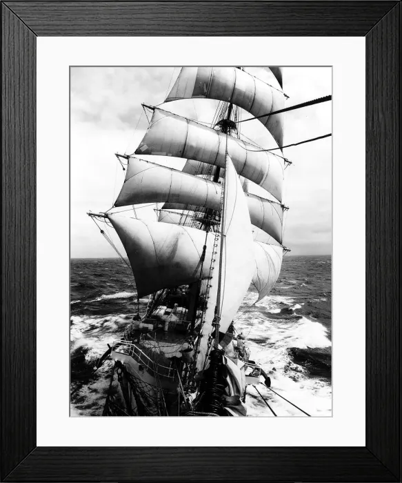 Framed Print : The Higher Merchant Marine School training ship SS Dar Pomorza August 1996 Framed Print : The Higher Merchant Marine School training ship SS Dar Pomorza August 1996