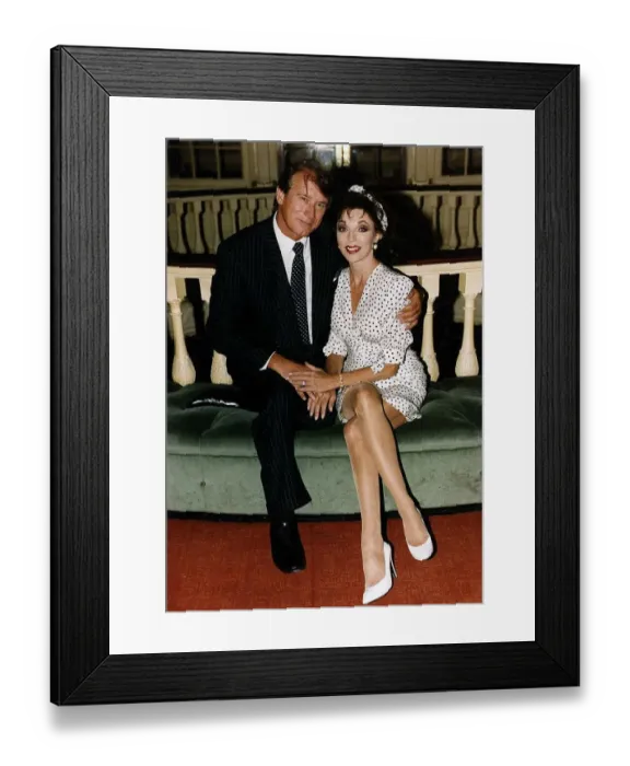 Framed Print : Joan Collins Actress and Keith Baxter stars in Noel Cowards Private Lives Framed Print : Joan Collins Actress and Keith Baxter stars in Noel Cowards Private Lives