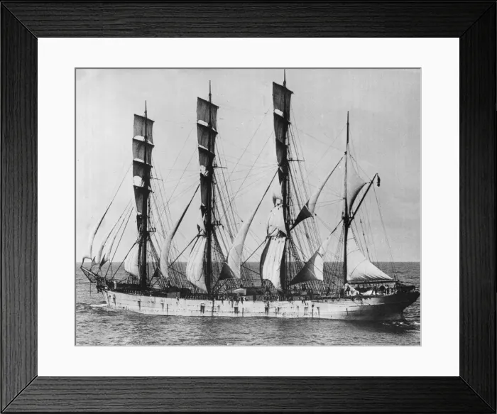 Framed Print : Windjammer Olive Bank seen in the Western Approaches Circa 1935 Framed Print : Windjammer Olive Bank seen in the Western Approaches Circa 1935